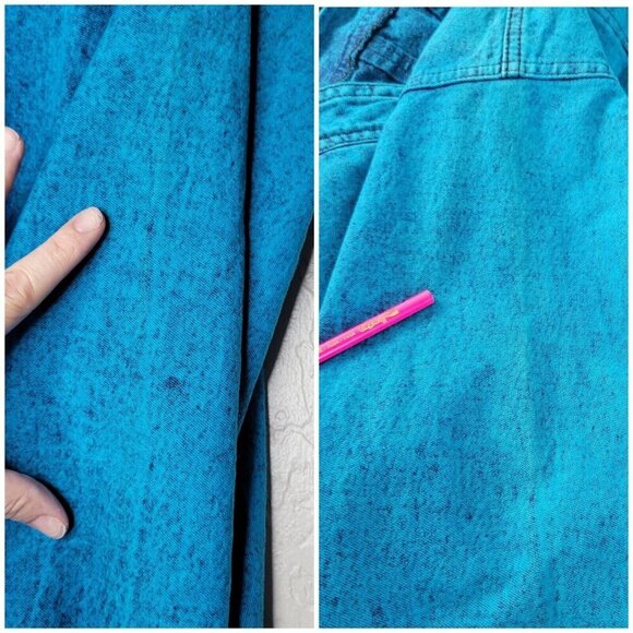 VTG 80s Sundance Size S/M Denim Jacket Skirt Set Acid Wash Country Western Long - Picture 2 of 15